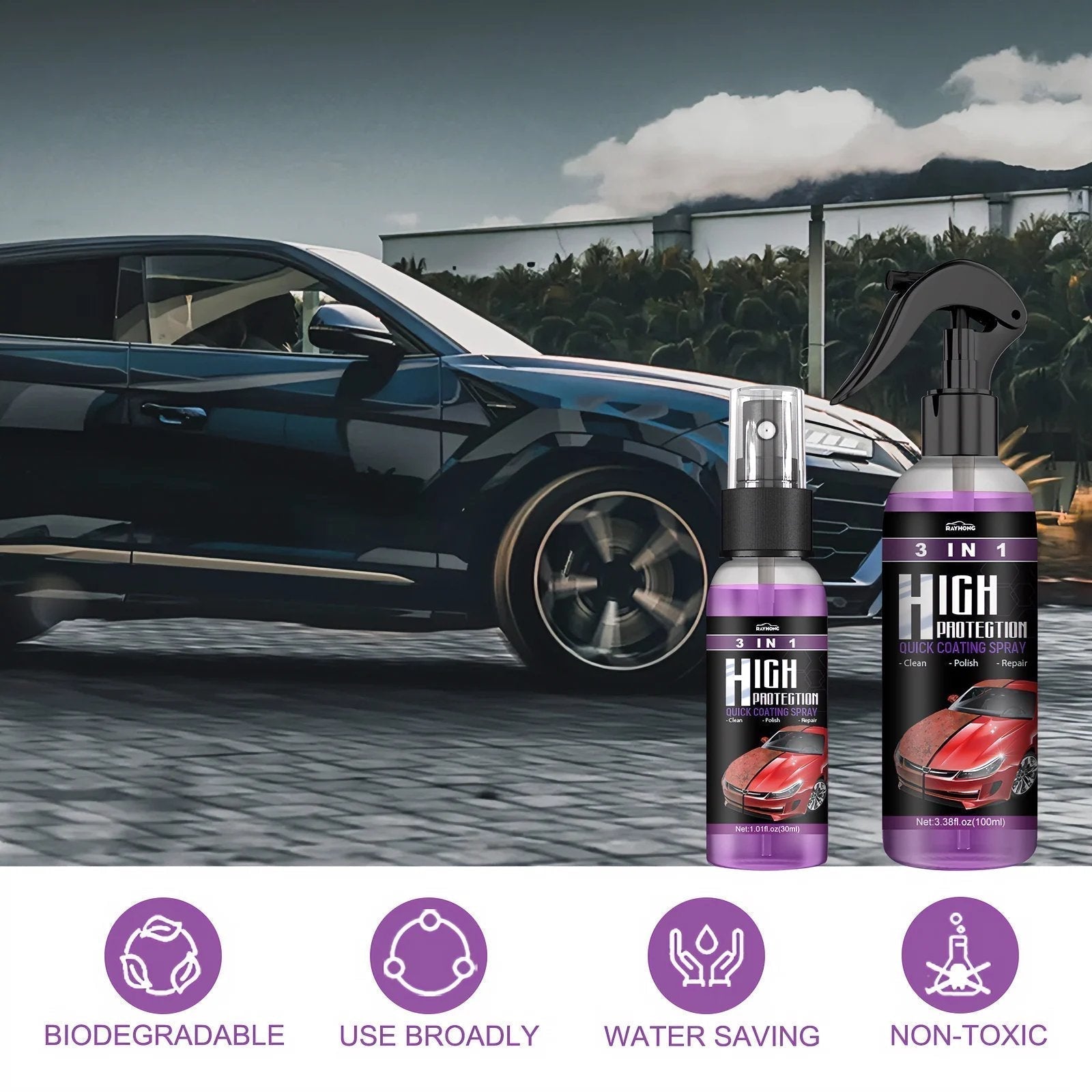 3 in 1 Ceramic Car Coating Spray(30% OFF)