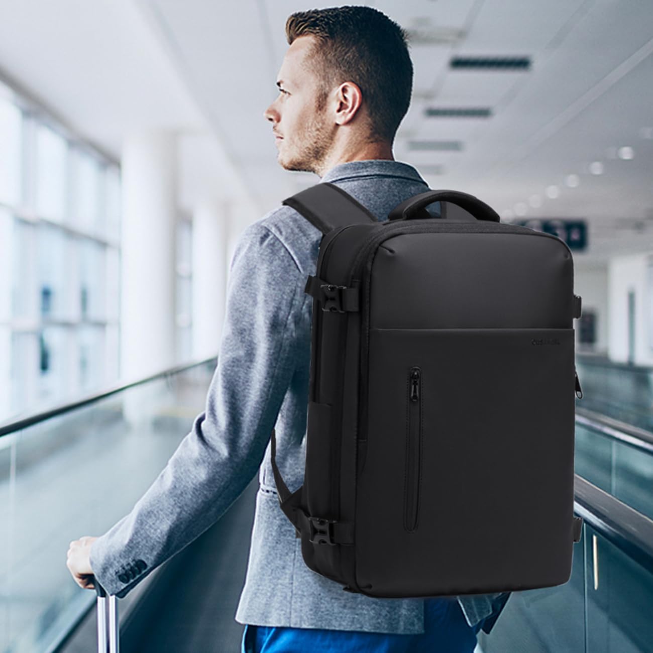 vacuum compression backpack travel with Portable Electric Vac Pump,Vacpack,Pocket Air Pump, 45L Expandable 60L Airback (with Vacuum pump)