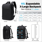 vacuum compression backpack travel with Portable Electric Vac Pump,Vacpack,Pocket Air Pump, 45L Expandable 60L Airback (with Vacuum pump)