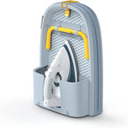 Pocket Folding Tabletop Ironing Board with Iron Holder and wall mount, Compact Space-Saving , Grey/Yellow