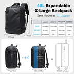 vacuum compression backpack travel with Portable Electric Vac Pump,Vacpack,Pocket Air Pump, 45L Expandable 60L Airback (with Vacuum pump)