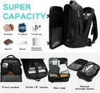 vacuum compression backpack travel with Portable Electric Vac Pump,Vacpack,Pocket Air Pump, 45L Expandable 60L Airback (with Vacuum pump)