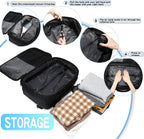 vacuum compression backpack travel with Portable Electric Vac Pump,Vacpack,Pocket Air Pump, 45L Expandable 60L Airback (with Vacuum pump)