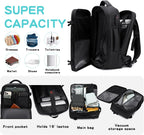 vacuum compression backpack travel with Portable Electric Vac Pump,Vacpack,Pocket Air Pump, 45L Expandable 60L Airback (with Vacuum pump)